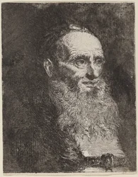Vieil homme avec une barbe