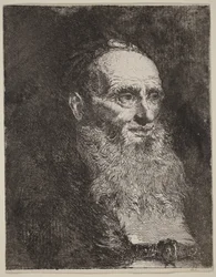 Un vieil homme barbu
