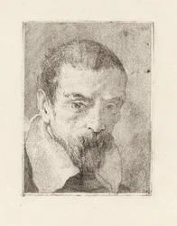 Vieil homme avec une barbe et une tête nue, de la Raccolta di Teste (Collection de têtes)