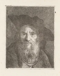 Vieil homme avec un chapeau, de la Raccolta di Teste (Collection de têtes)