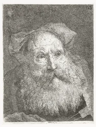Vieil homme avec une barbe