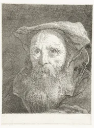 Vieil homme avec barbe et béret (Verzameling hoofden) (Raccolta di Teste)