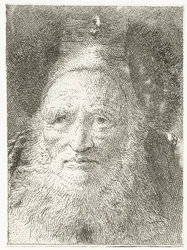 Vieil homme avec bonnet de fourrure (Collection de têtes)