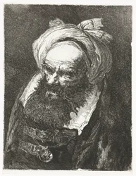Vieil homme avec un turban