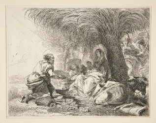 Saint Joseph adorant l