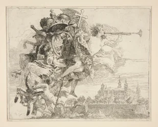 Les Armes de Carl Phillipp von Greiffenklau, de la série Idee pittoresche sopra la fuga in Egitto (Fuite en Égypte)