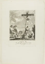 La crucifixion, planche douze du chemin de croix