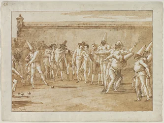 Le jeu de boules, années 1790