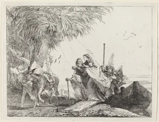 La Sainte Famille débarquant