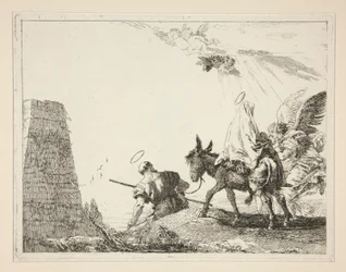 La Sainte Famille passant une pyramide (Idee pittoresche sopra la fuga in Egitto)