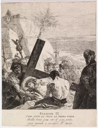 Via crucis - Station IX. Jésus tombe pour la troisième fois