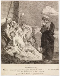 Via crucis - Station XIII. Jésus est descendu de la croix
