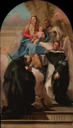 Madone et Enfant avec Trois Saints