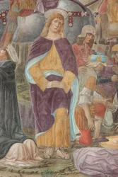 Milan, Réfectoire du Cenacolo Vinciano, Donato Montorfano, Crucifixion du Christ