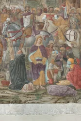 Milan, Réfectoire du Cenacolo Vinciano, Donato Montorfano, Crucifixion du Christ
