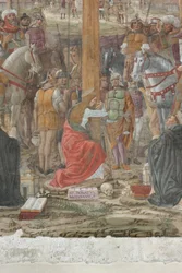 Milan, Réfectoire de la Cène, Donato Montorfano, Crucifixion du Christ