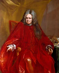 Portrait de Benedetto Viale (1660-1749 env.) doge de la République de Gênes de 1717 à 1719 Peinture de Giovanni Enrico Vaymer (1665-1738) 1717-1719 Dim. 154x125 cm Sestri Levante, Galleria Rizzi