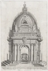 Conception du catafalque pour Francesco Piccolomini