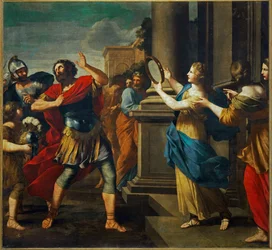 Jephta reconnaît sa fille (peinture sur toile)