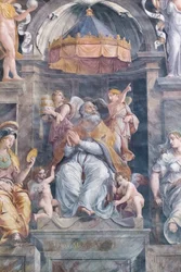Pape Damase I, salle de Constantin (fresque)