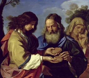 Samson offrant un rayon de miel à ses parents