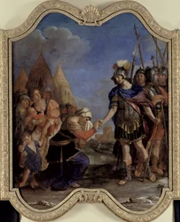 Volumnia devant Coriolan, 1643