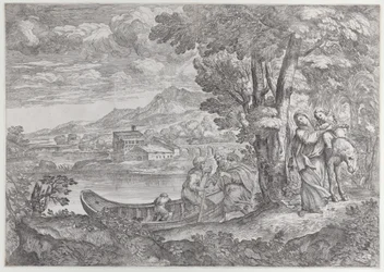 Paysage avec la fuite en Égypte