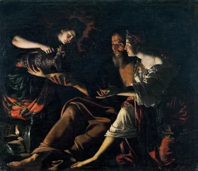 Loth et ses filles, 1617