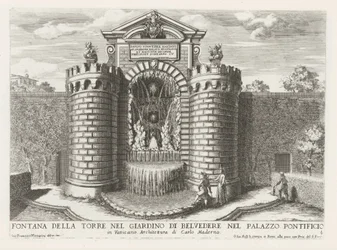 Fontaine dans les jardins du Vatican