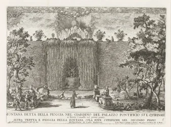 Fontaine dans les jardins du Palazzo del Quirinale à Rome