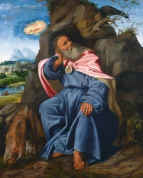 Élie nourri par le corbeau, vers 1510 (huile sur panneau transférée sur toile)