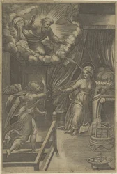 Annonciation avec Dieu le Père