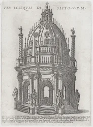 Catafalque pour le pape Sixte V, 1591