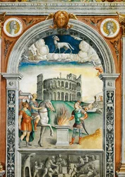 Peintures murales dans la salle du Zodiaque, Palazzo d