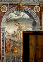 Signe du Zodiaque : Les Poissons. Médaillons supérieurs avec portraits de l