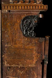 Chœur canonial en bois, Incrusté par Giovanni Maria Platina 1484, Incrustation latérale gauche