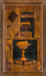 Chœur canonial en bois, incrusté par Giovanni Maria Platina 1484, Stallo supérieur