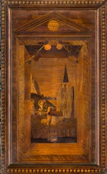 Chœur canonial en bois, incrusté par Giovanni Maria Platina 1484, Stallo supérieur