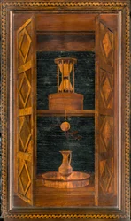 Chœur canonique lignaean, incrusté par Giovanni Maria Platina 1484, Stallo supérieur