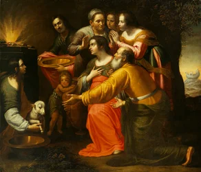 Le sacrifice de Noé après le déluge