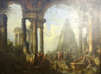 Alexandre le grand devant le tombeau d