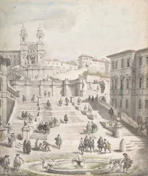 Scalinata della Trinità dei Monti, vers 1756-58