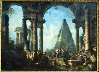 Alexandre le Grand devant le tombeau d