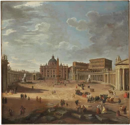 Vue de la place Saint-Pierre, Rome