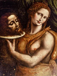 Salomé avec la tête de Jean-Baptiste (huile sur panneau)