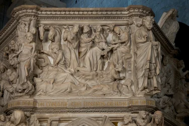 Adoration des Mages, sur la chaire de l
