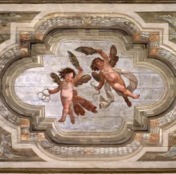 Cupidons, voûte de la Salle des Vertus Théologiques