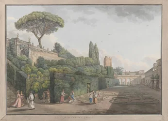 Jardin du Palazzo Colonna, vers 1780