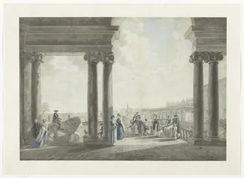 Vue sur les jardins de la Villa Médicis à Rome