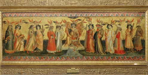 Les sept arts libéraux (peinture sur bois)